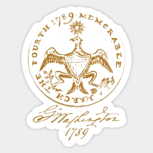 1789 GW Inaugural (Memorable Era) - Signature Series Sticker